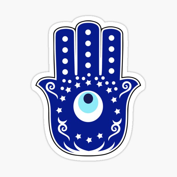 Item preview, Hamsa Hand Fatima Evil Eye designed and sold by Rustic Valley Studio.