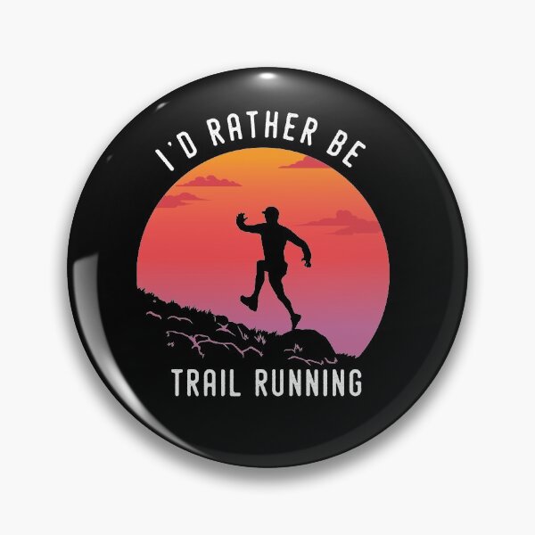Item preview, I'd rather be Trail Running Retro Vintage designed and sold by Grafik Traffik.