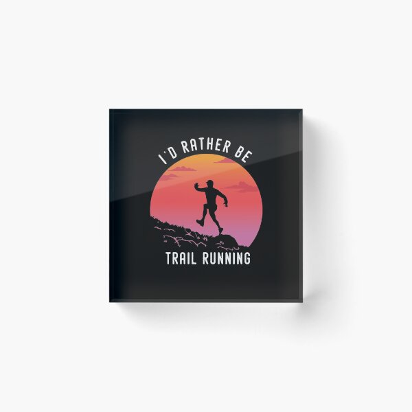 Item preview, I'd rather be Trail Running Retro Vintage designed and sold by Grafik Traffik.