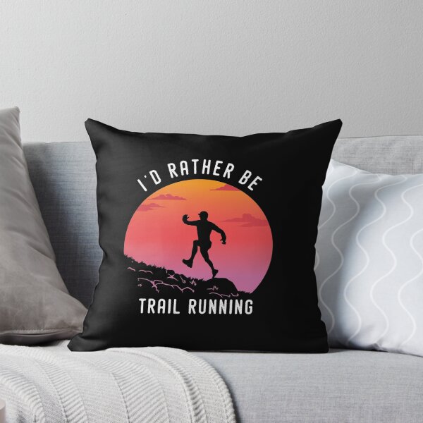 Item preview, I'd rather be Trail Running Retro Vintage designed and sold by Grafik Traffik.