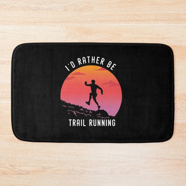 Item preview, I'd rather be Trail Running Retro Vintage designed and sold by Grafik Traffik.