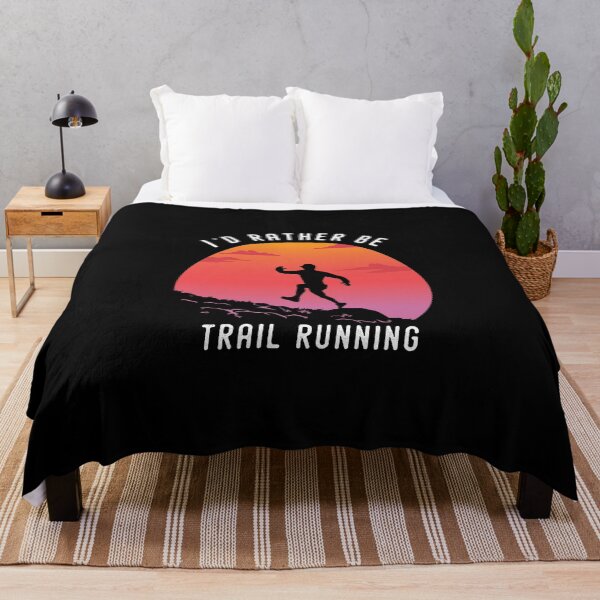 Item preview, I'd rather be Trail Running Retro Vintage designed and sold by Grafik Traffik.