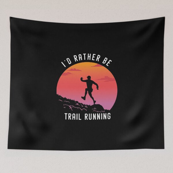 Item preview, I'd rather be Trail Running Retro Vintage designed and sold by Grafik Traffik.