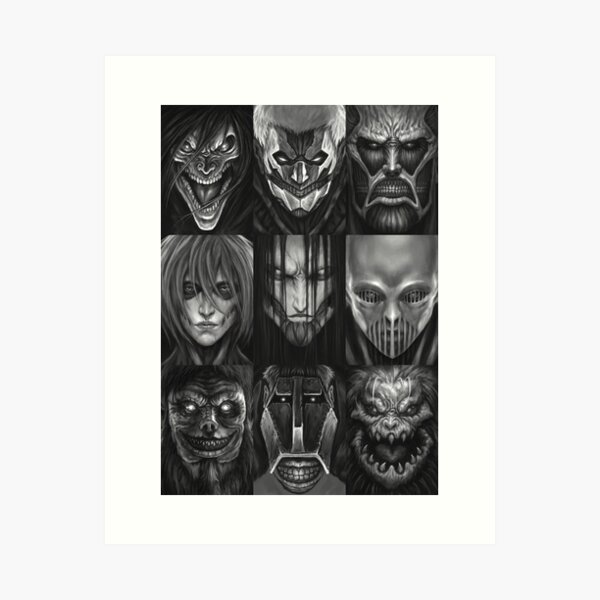 All Titan: Attack on Titan Art Print