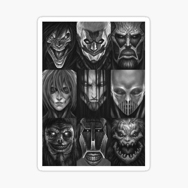 All Titan: Attack on Titan Sticker