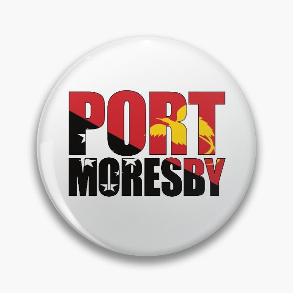 Item preview, Port Moresby with Papua New Guinea Flag designed and sold by PNG-pikinini.