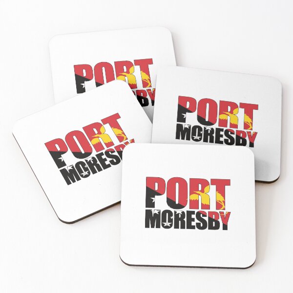Item preview, Port Moresby with Papua New Guinea Flag designed and sold by PNG-pikinini.