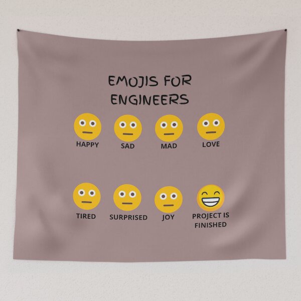 Item preview, Emoji for Engineers designed and sold by PrintedLemon.