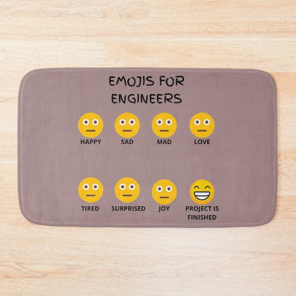 Item preview, Emoji for Engineers designed and sold by PrintedLemon.
