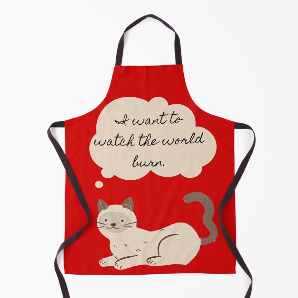 Item preview, "I Want to Watch the World Burn" Cat designed and sold by Spellhammer.