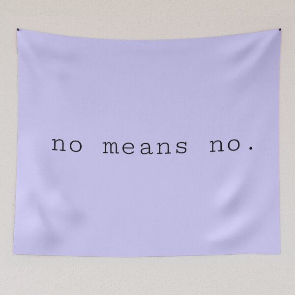Item preview, No Means No. (in light purple) designed and sold by jess1403x.