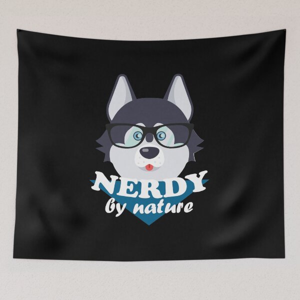 Item preview, Nerdy By Nature Husky designed and sold by Troy Green.