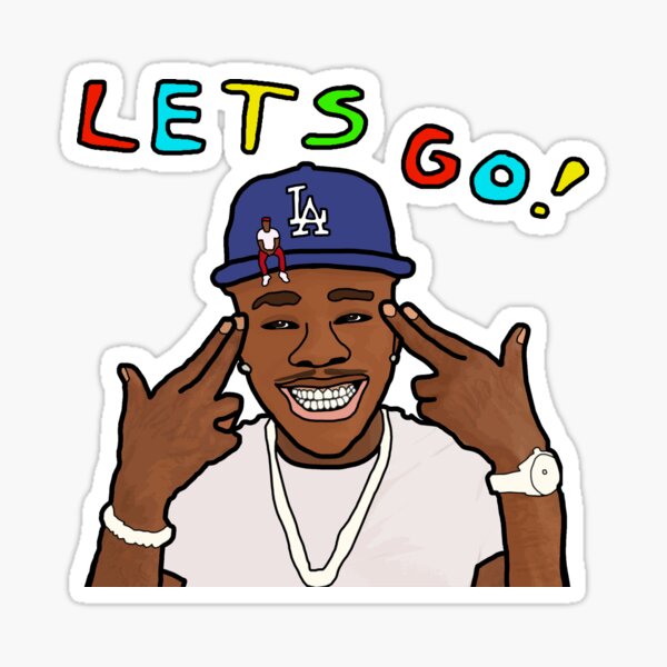 Dababy Lets Go Sticker By Squagear Redbubble