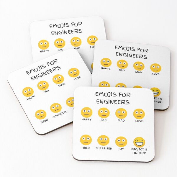 Item preview, Emoji for Engineers designed and sold by PrintedLemon.