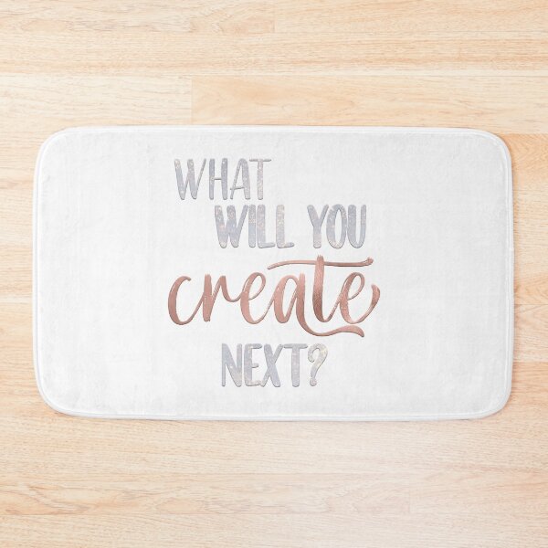Item preview, What will you create next? (Rose Gold Glitter) designed and sold by squishyrainbow.