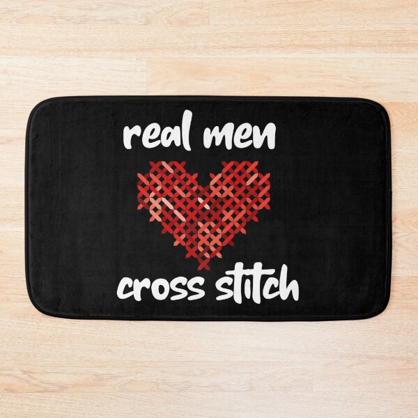 Item preview, Real Men Love Cross Stitch - Everybody Crafts designed and sold by Purrfecta.