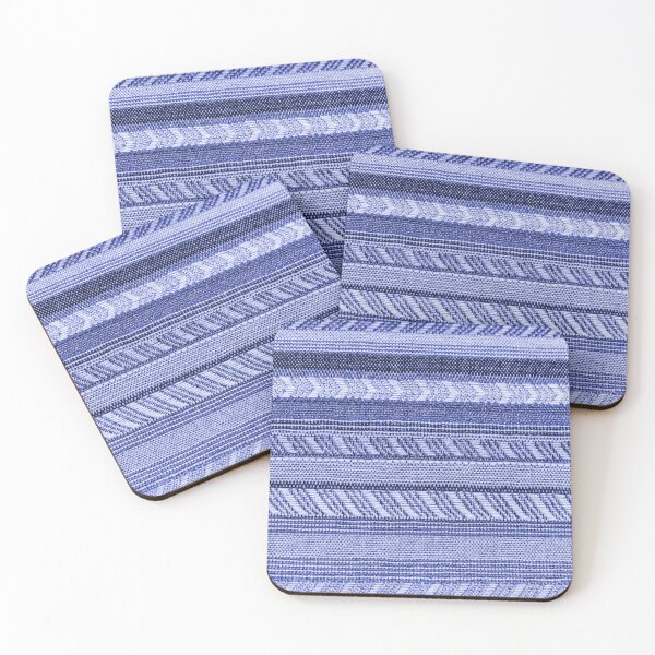 Item preview, Textured Striped Fabric in Blues - Trompe L'oeil designed and sold by AlteredAtelier.