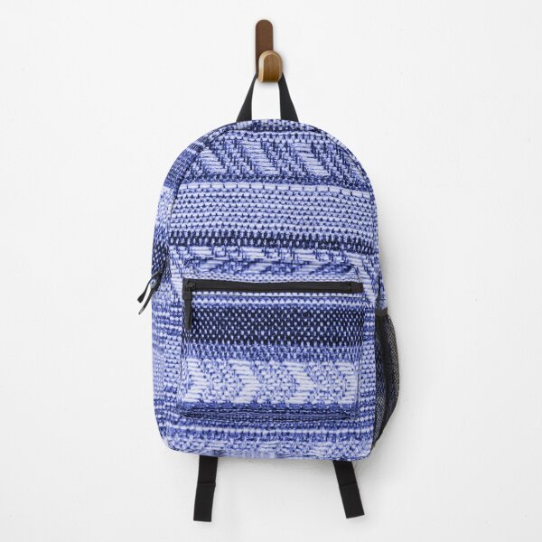 Item preview, Textured Striped Fabric in Blues - Trompe L'oeil designed and sold by AlteredAtelier.