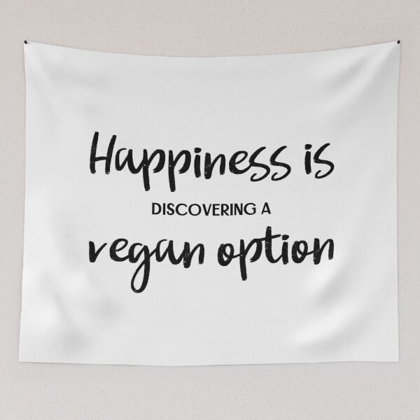 Item preview, Happiness is Discovering a Vegan Option designed and sold by Sweevy Swag.