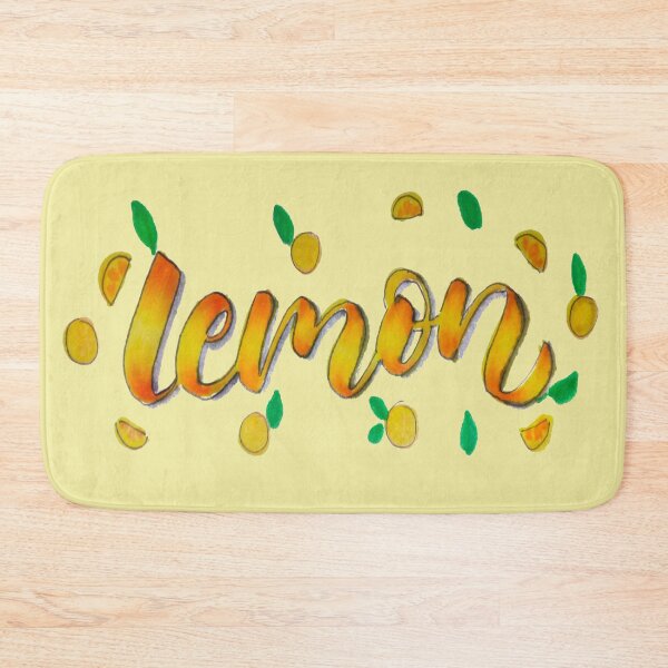 Item preview, Lemon Fruit Hand Lettering designed and sold by Trisha Banlasan.