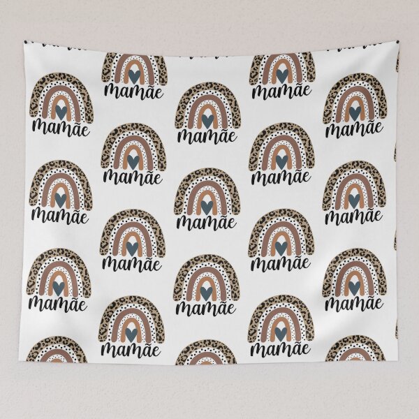 Item preview, Mamãe Mama Portuguese Language Leopard Rainbow  designed and sold by KGN  CREATIVITY.