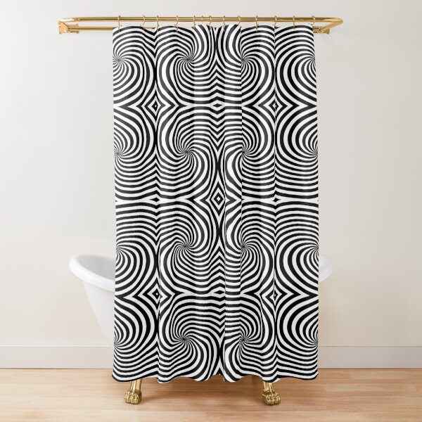 Op-Art Shower Curtain