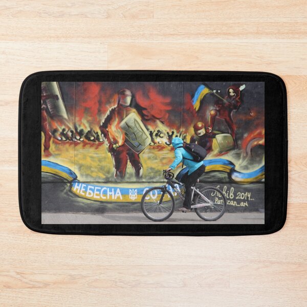 Item preview, Rider and mural about Euromaidan, Lviv, Ukraine. designed and sold by juanmora.