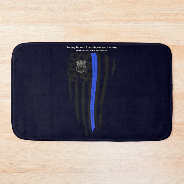 Item preview, Worn Thin Blue Line - Police Flag designed and sold by DonaldsGraphics.