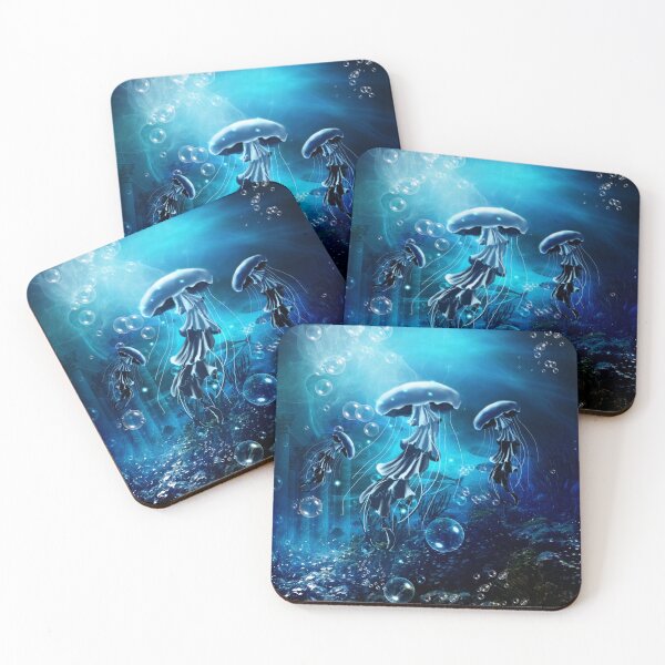 Item preview, Wonderful jellyfish in the deep ocean designed and sold by nicky2342.