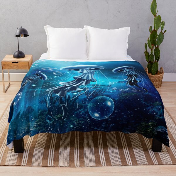 Item preview, Wonderful jellyfish in the deep ocean designed and sold by nicky2342.
