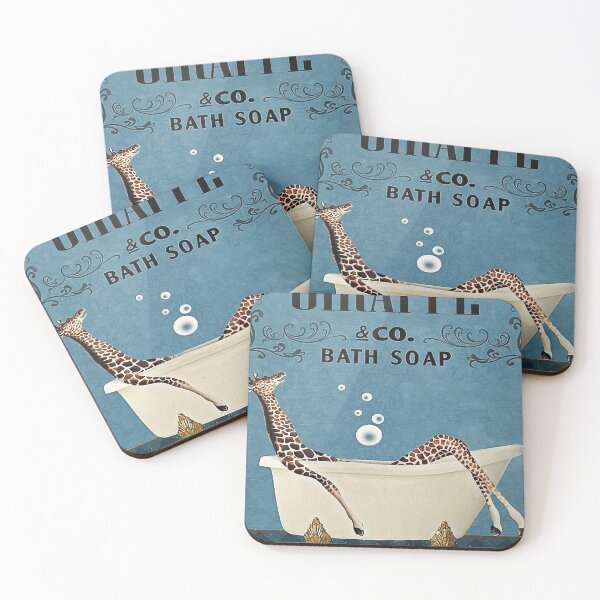 Item preview, Bath Soap Company Giraffe Poster designed and sold by CtiradRybar-01.