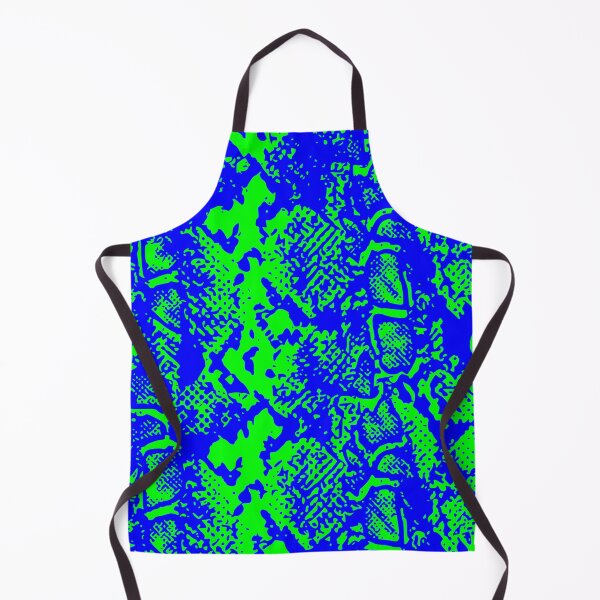 Item preview, Lime and Blue Python Skin Design designed and sold by DesignFantazia.