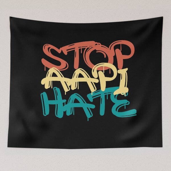 Item preview, Stop AAPI Hate Stop Asian Hate Retro designed and sold by ShirtzTonight.