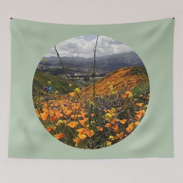 Item preview, California Poppies Wildflower Field Super Bloom Dreamscape 2 designed and sold by citrusapple.