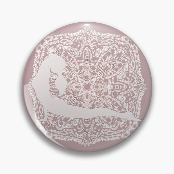 Item preview, Mandala with Cobra Yoga Pose (Rose Gold) designed and sold by squishyrainbow.