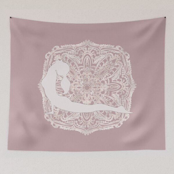 Item preview, Mandala with Cobra Yoga Pose (Rose Gold) designed and sold by squishyrainbow.