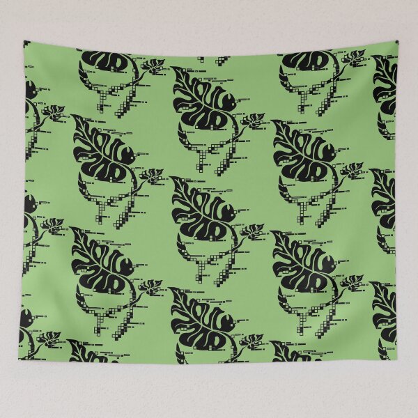 Item preview, Monstera Pixelation designed and sold by Daniel Swain Creations.