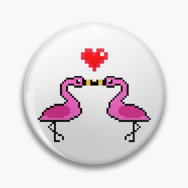 Item preview, Lovebird Series Flamingo designed and sold by Sauropsida.