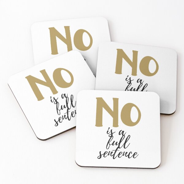 Item preview, NO is a full Sentence  designed and sold by artesiaKT.