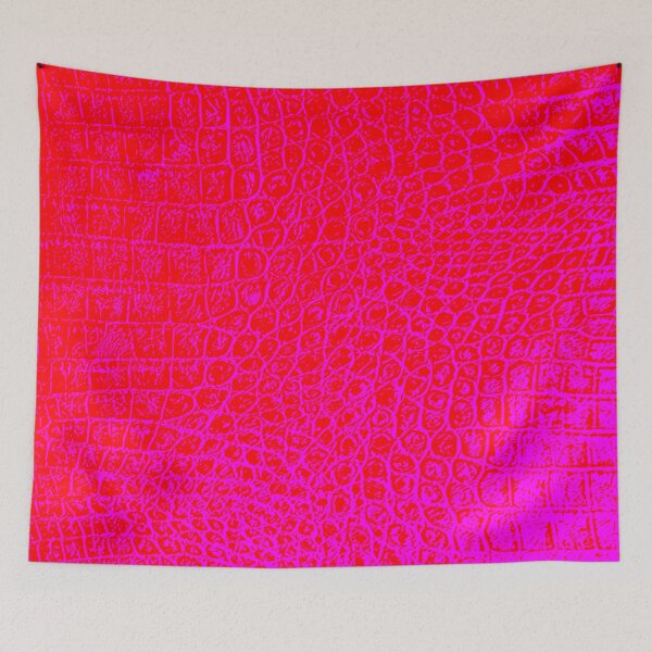 Item preview, Fuchsia and Red Crocodile Skin Design designed and sold by DesignFantazia.