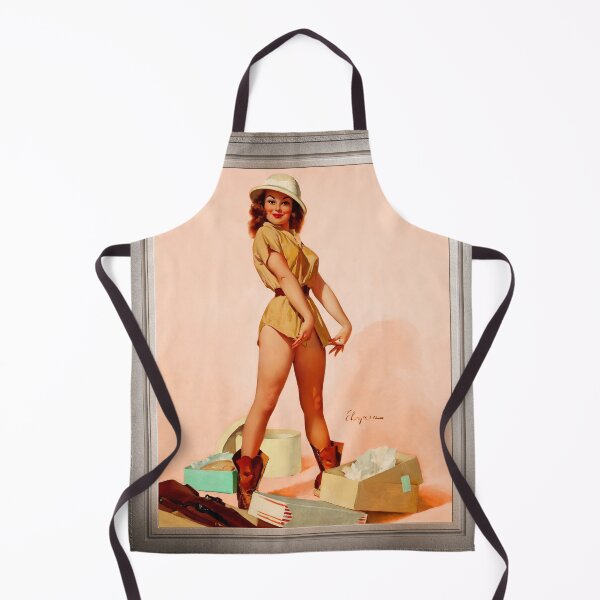 Artikelvorschau, Safari Pin-up Girl von Gil Elvgren Pin-up Girl Wanddekoration entworfen und verkauft von Xzendor7 Digital Art Creations.