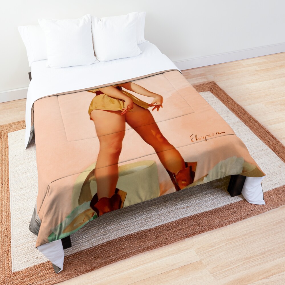 Xzendor7 Comforters, Duvet Covers and Throw Blankets - Elegance and Beauty 20 Safari Pin-up Girl by Gil Elvgren Pin-up Girl Wall Decor Artwork Comforter