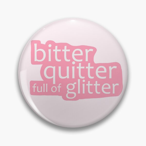 Item preview, bitter quitter full of glitter, gifted burnout aesthetic sticker designed and sold by Fairy's Witchy Crafts.