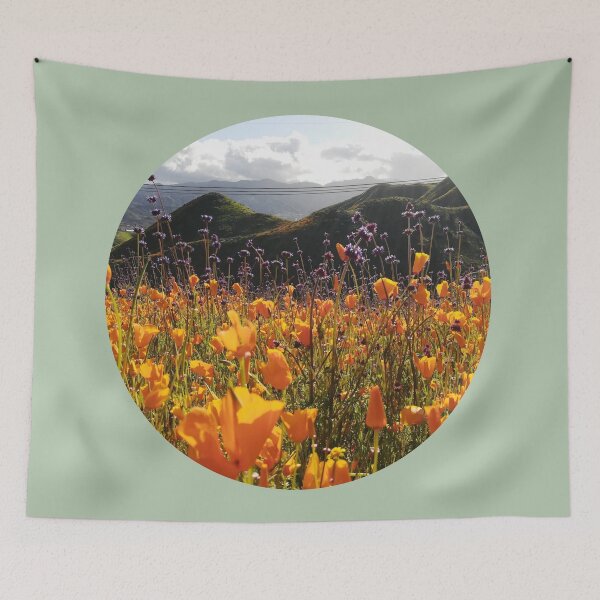Item preview, California Poppies Wildflower Field Super Bloom Dreamscape 4 designed and sold by citrusapple.