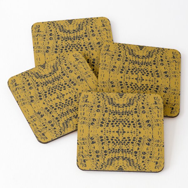 Item preview, Darkgoldenrod and Black Crocodile Skin Design designed and sold by DesignFantazia.
