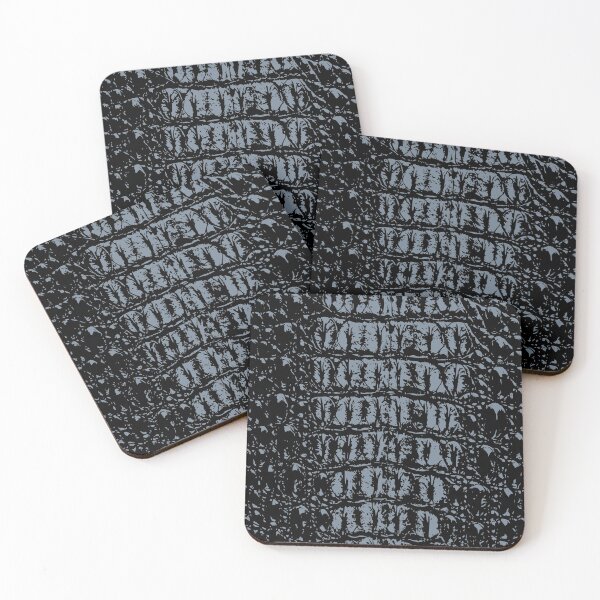 Item preview, Lightslategrey and Black Crocodile Skin Design designed and sold by DesignFantazia.