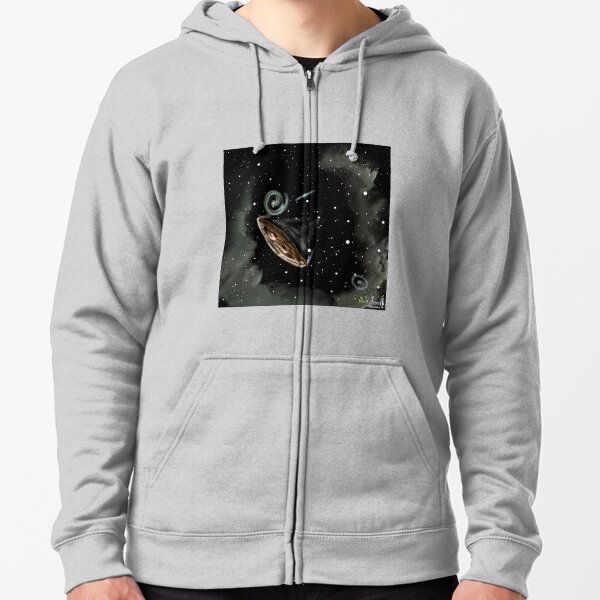 Lonely Interplanetary Traveler Zipped Hoodie