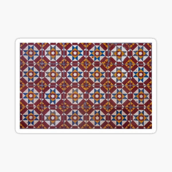 Traditional Floor Tiles in George Town Sticker