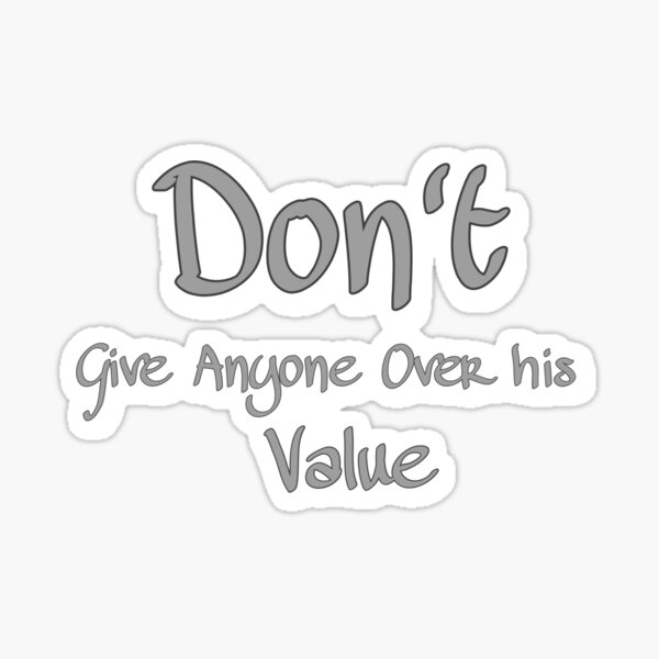 Value Sticker