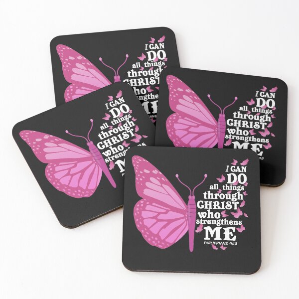 Item preview, Philippians 4:13 Butterfly Wings I Can Do All Things Trough Christ Who Strengthens Me Jesus Inspiring Bible verse for women men designed and sold by alenaz.
